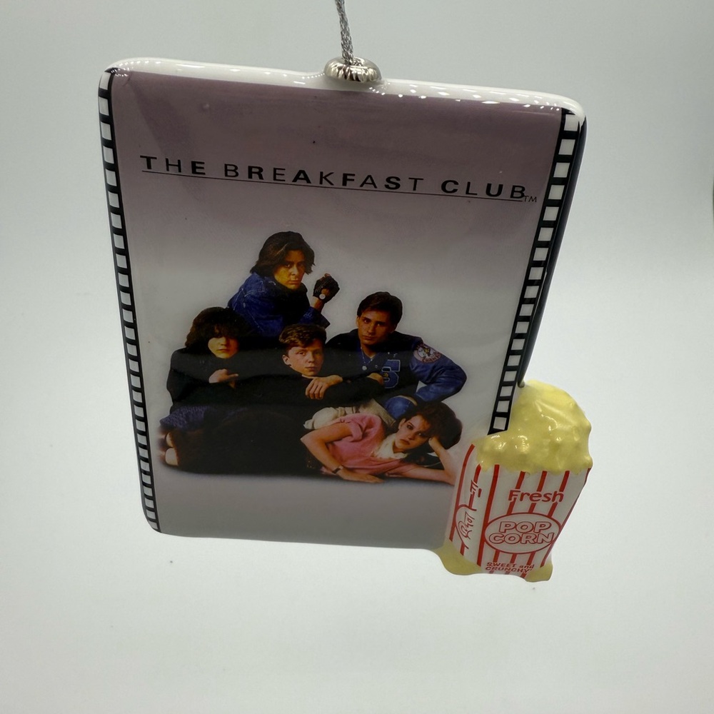 The Breakfast Club Movie Poster Decoupage Christmas Holiday Ornament Retro 80's